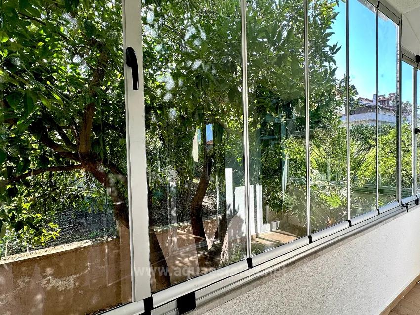 Village Centre Location Closed Balcony And Air Conditioned 1+1 Apartment