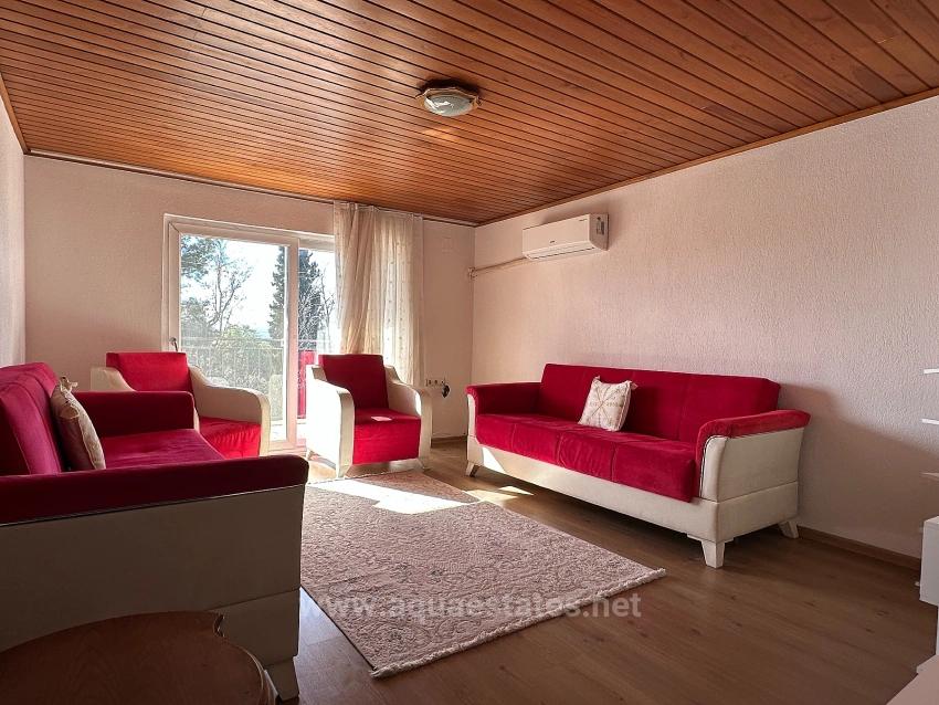 Köyceğiz Yenimahalle Large Terrace Air Conditioned Furnished 2+1 Flat For Rent