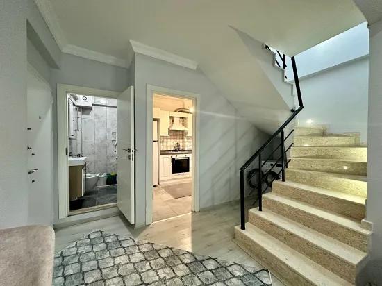 Köyceğiz centre, air‑conditioned and furnished duplex 3+1 flat