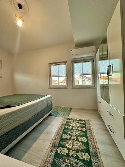 Köyceğiz centre, air‑conditioned and furnished duplex 3+1 flat