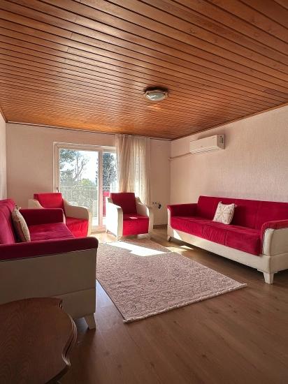 Köyceğiz Yenimahalle Large Terrace Air Conditioned Furnished 2+1 Flat For Rent